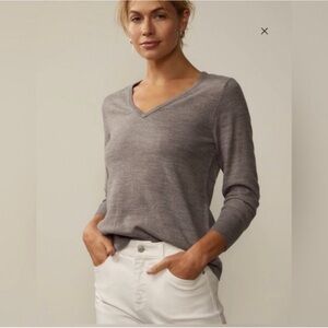 J crew Lightweight merino wool V-neck sweater